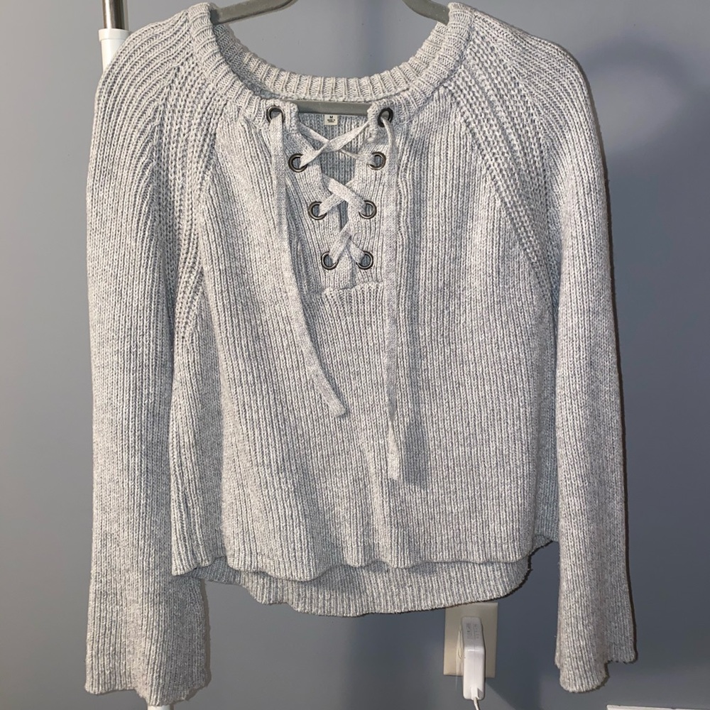 Crisscrossed sweater